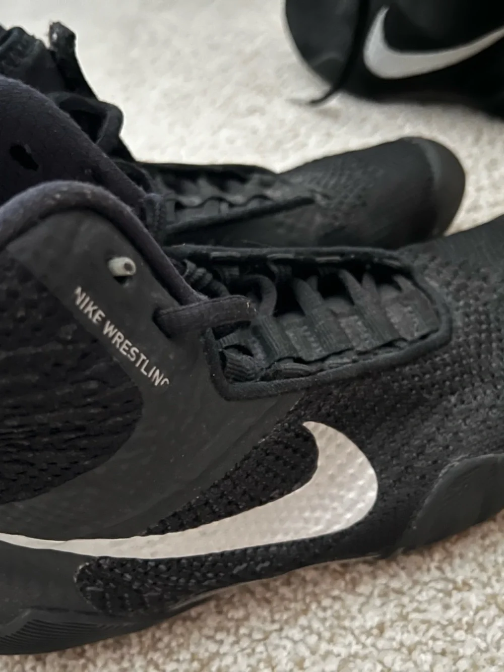 Nike Black Knit Slip-On Sneakers - Picture 2 of 4